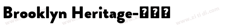 Brooklyn Heritage字体转换